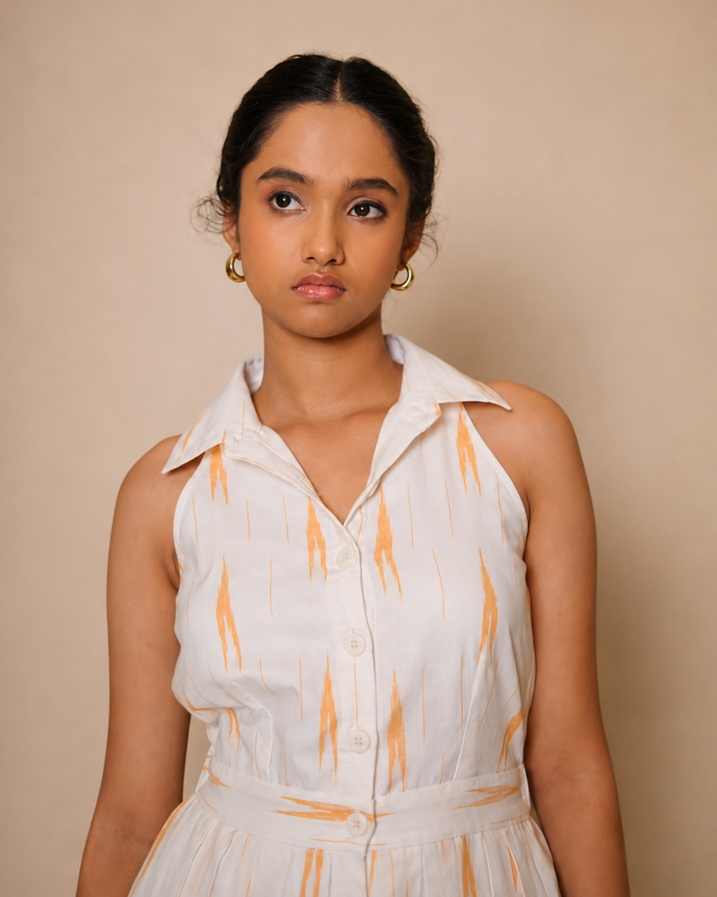 Tantory Handloom Cotton Formal Wear Dress