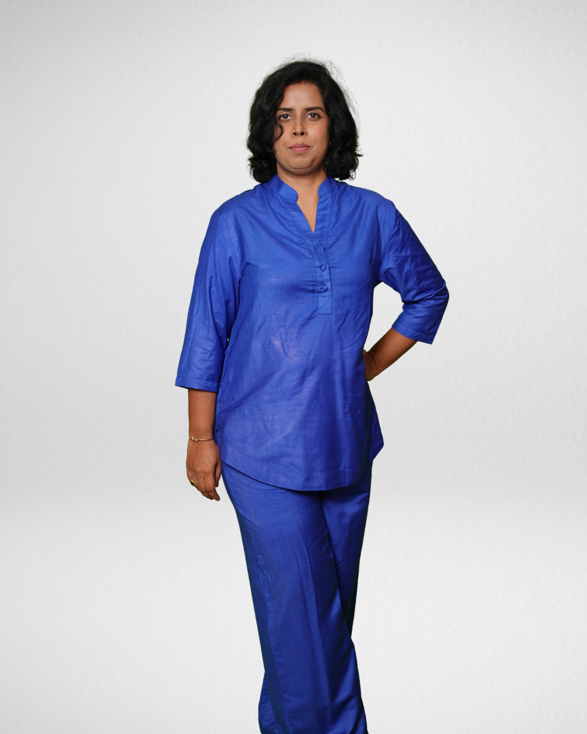 Royal Blue Silk Formal co-ord Sets