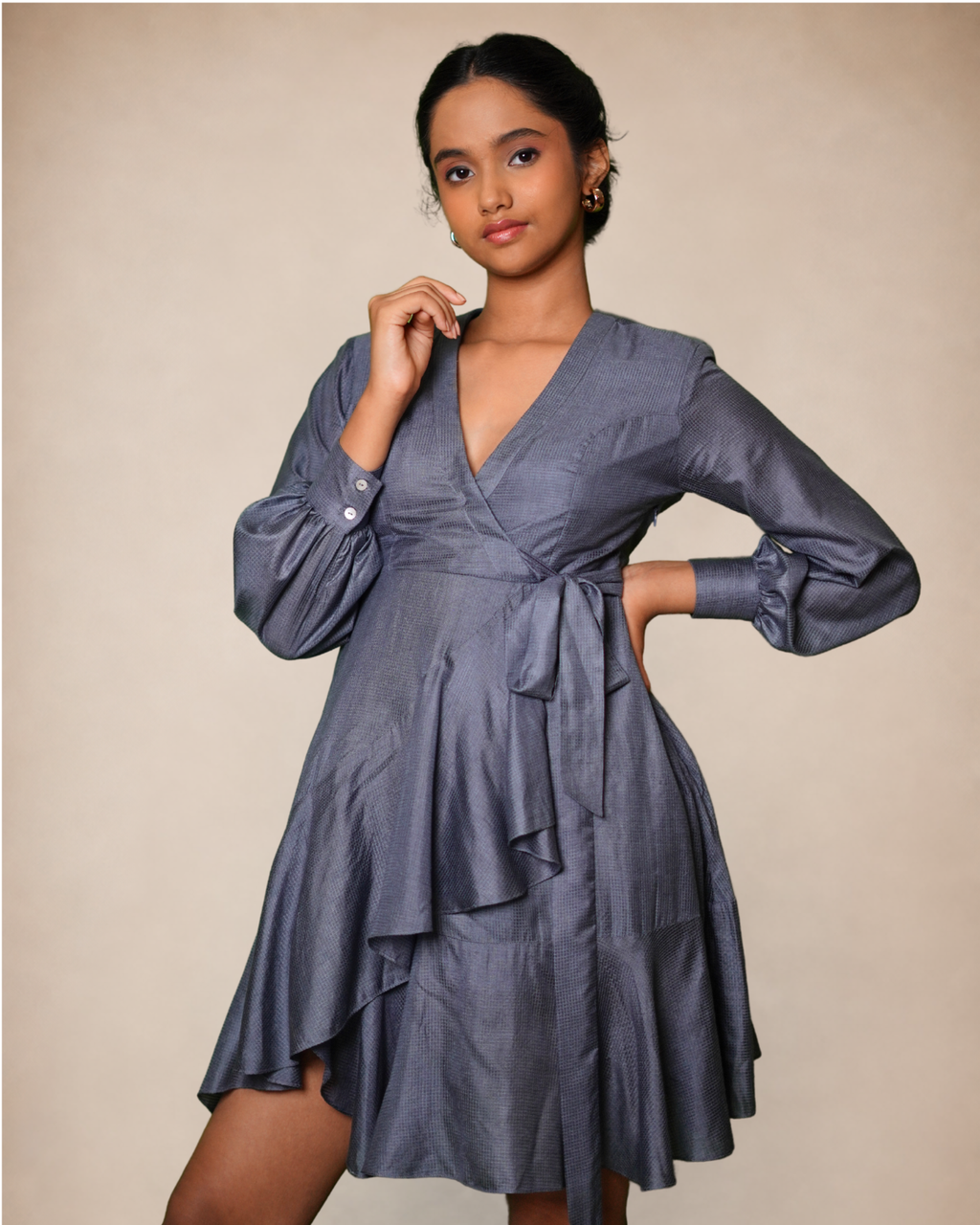 Zimmerman Silk Wrap Dress,Ruffled Silk Wrap Dress